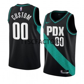 Dres Portland Trail Blazers Prilagođeni Nike 2022-23 City Edition Crno Swingman - Muške